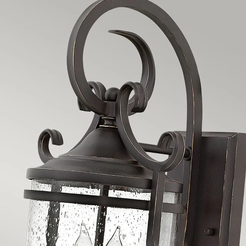 Hinkley LED Wand Buitenlamp Casa | 2X E14 Max 40W | IP44 | Dimbaar | Olde Black