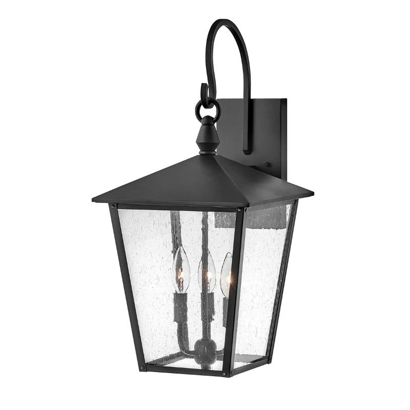 Hinkley LED Wand Buitenlamp Huntersfield | 3X E14 Max 40W | IP44 | Dimbaar | Black