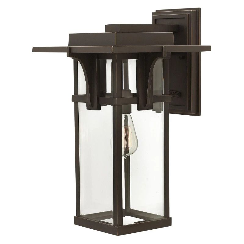 Hinkley LED Wand Buitenlamp Manhattan | 1X E27 Max 60W | IP44 | Dimbaar | Oil Rubbed Bronze