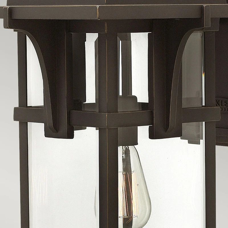 Hinkley LED Wand Buitenlamp Manhattan | 1X E27 Max 60W | IP44 | Dimbaar | Oil Rubbed Bronze