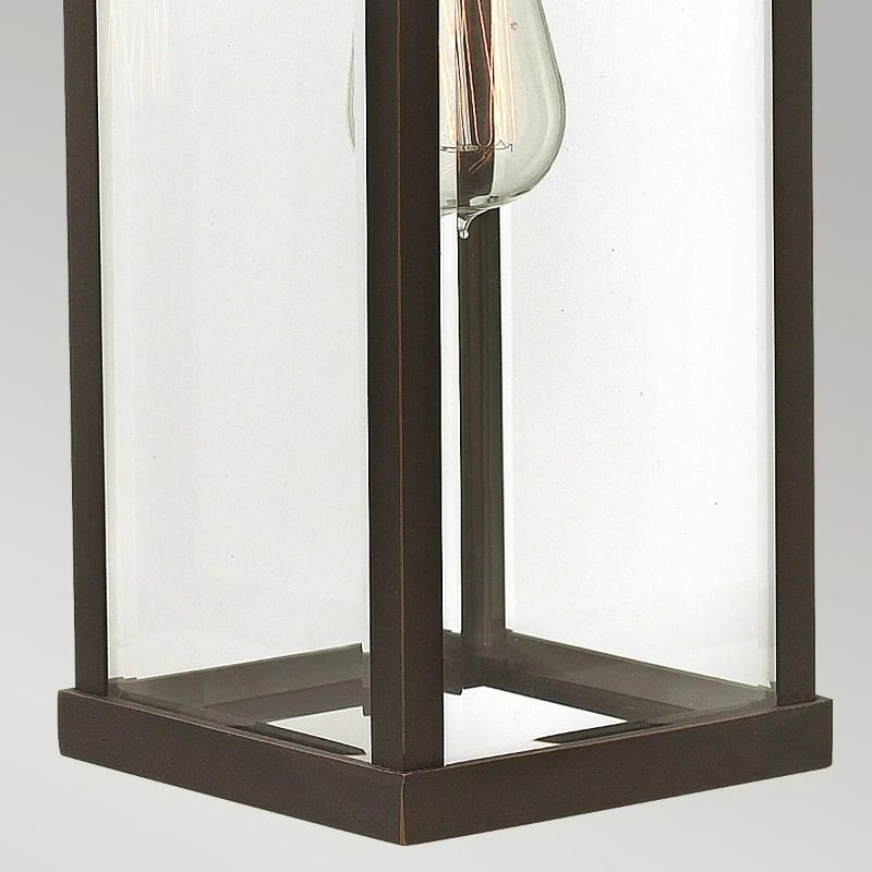 Hinkley LED Wand Buitenlamp Manhattan | 1X E27 Max 60W | IP44 | Dimbaar | Oil Rubbed Bronze