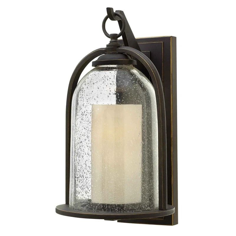 Hinkley LED Wand Buitenlamp Quincy | 1X E27 Max 60W | IP44 | Dimbaar | Oil Rubbed Bronze