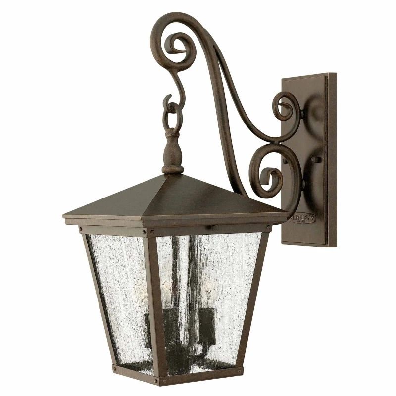 Hinkley LED Wand Buitenlamp Trellis | 3X E14 Max 60W | IP44 | Dimbaar | Regency Bronze