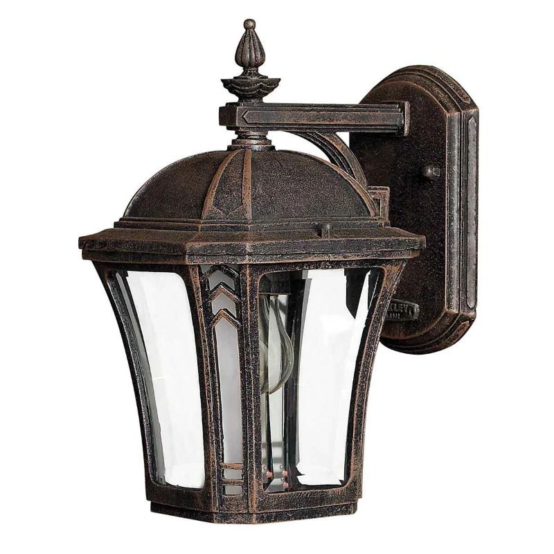 Hinkley LED Wand Buitenlamp Wabash | 1X E27 Max 60W | IP44 | Dimbaar | Mocha