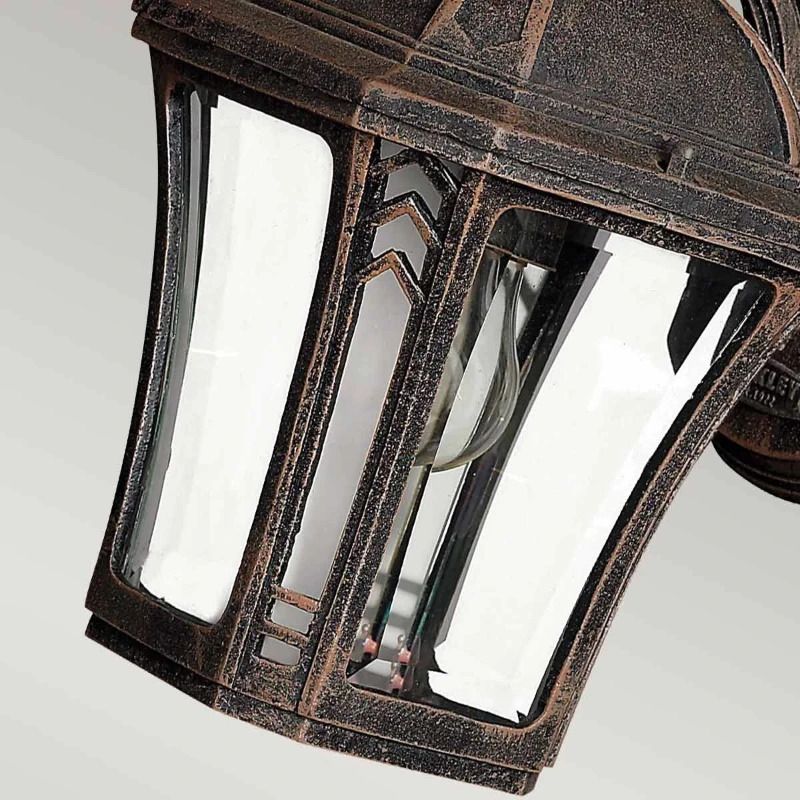 Hinkley LED Wand Buitenlamp Wabash | 1X E27 Max 60W | IP44 | Dimbaar | Mocha