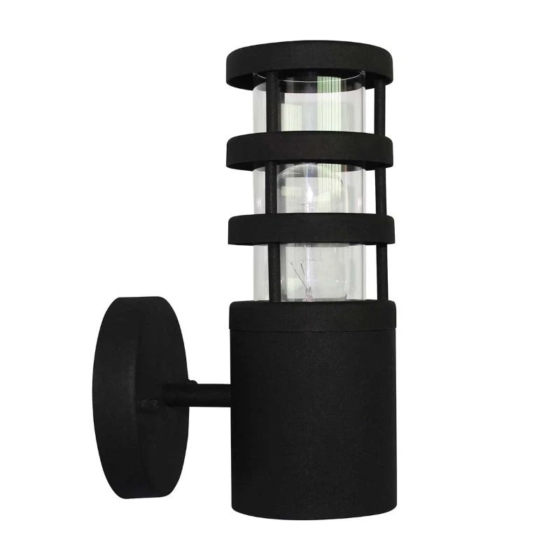 Elstead Lighting LED Wand Buitenlamp Hornbaek | 1X E27 Max 60W | IP44 | Dimbaar | Black