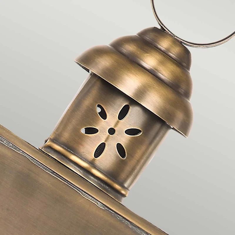 Elstead Lighting LED Wand Buitenlamp Hyde Park | 1X E27 Max 60W | IP44 | Dimbaar | Aged Brass