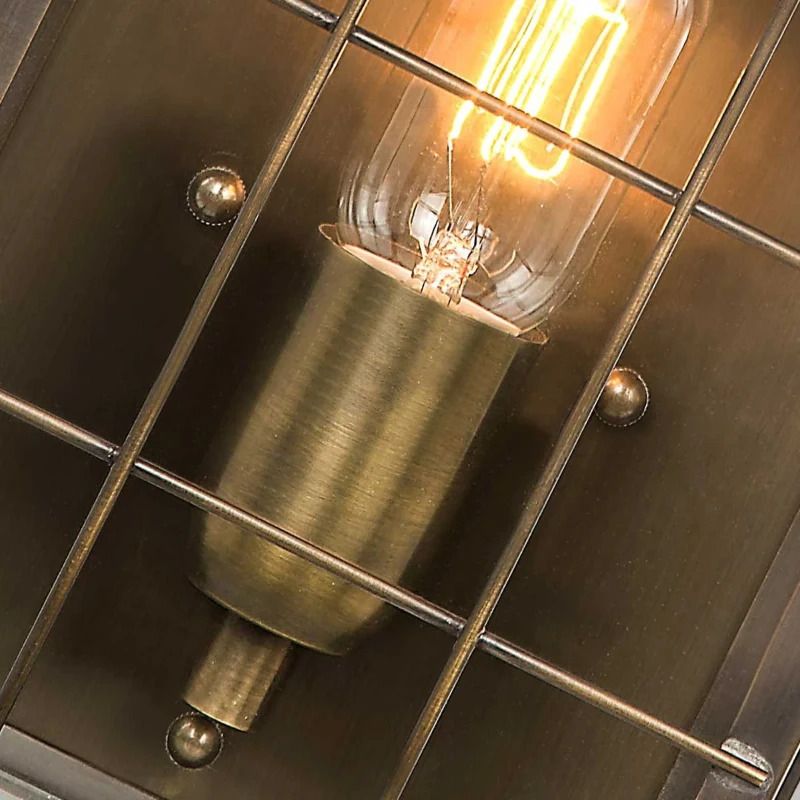 Elstead Lighting LED Wand Buitenlamp Hyde Park | 1X E27 Max 60W | IP44 | Dimbaar | Aged Brass