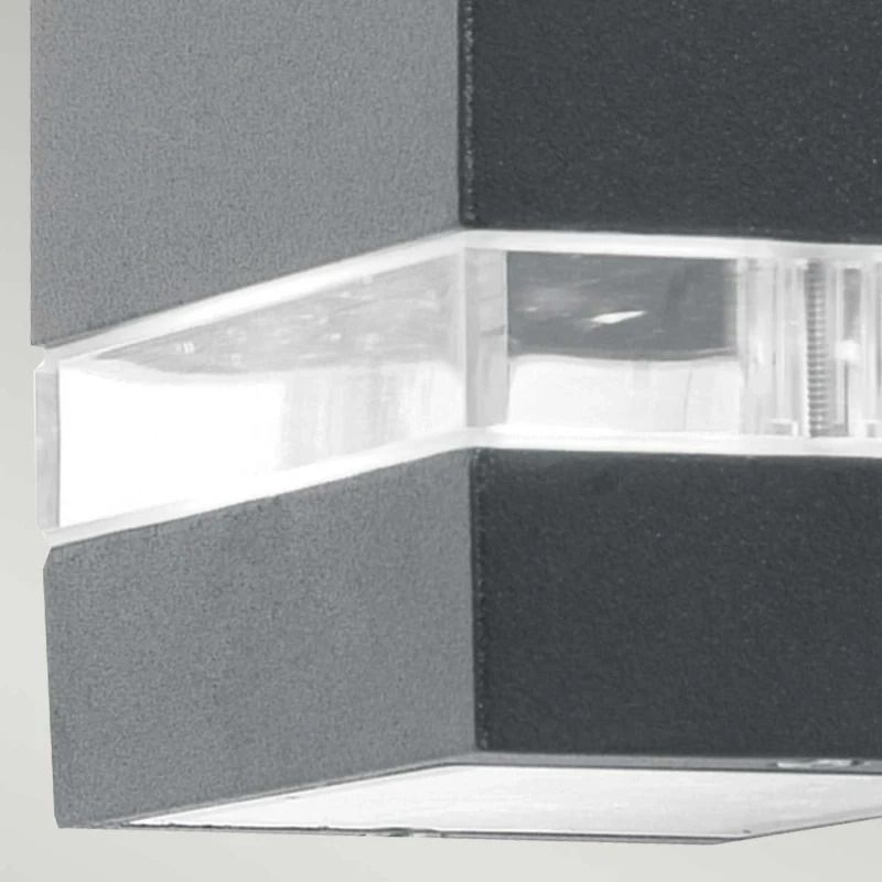 Elstead Lighting LED Wand Buitenlamp Jannik | 3.8W 3000K 120Lm 830 | IP44 | Graphite