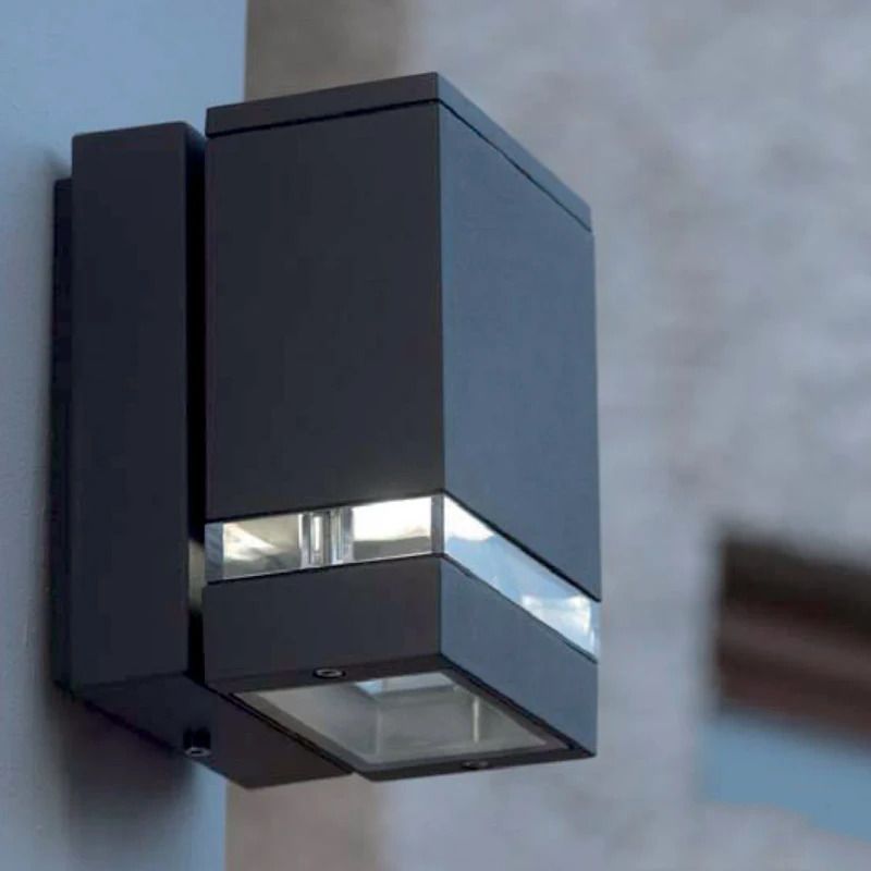 Elstead Lighting LED Wand Buitenlamp Jannik | 3.8W 3000K 120Lm 830 | IP44 | Graphite