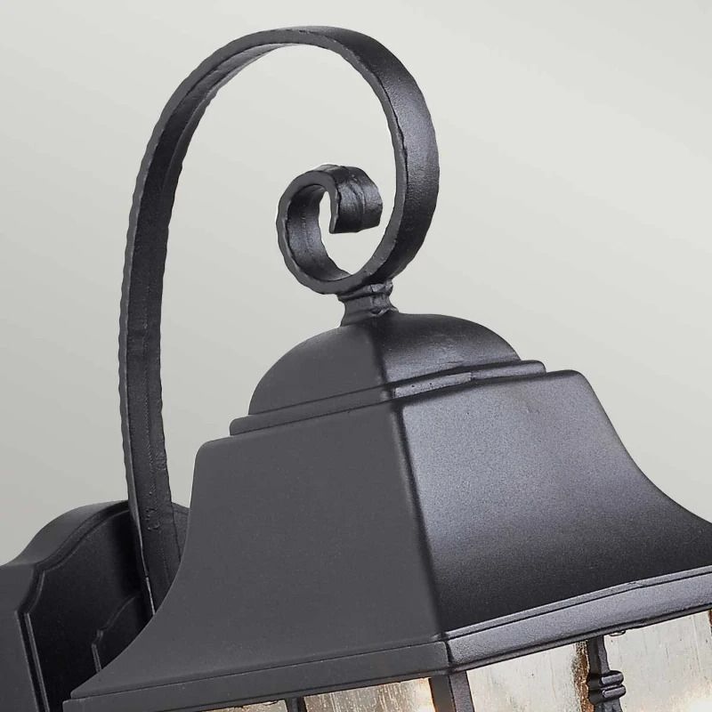 Elstead Lighting LED Wand Buitenlamp Kent | 1X E27 Max 60W | IP44 | Dimbaar | Black