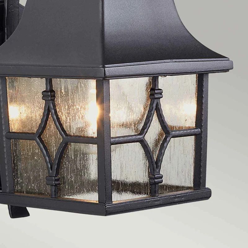 Elstead Lighting LED Wand Buitenlamp Kent | 1X E27 Max 60W | IP44 | Dimbaar | Black
