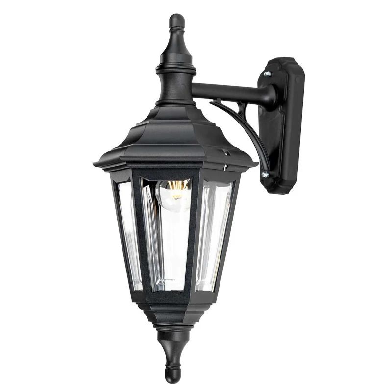 Elstead Lighting LED Wand Buitenlamp Kinsale | 1X E27 Max 60W | IP44 | Dimbaar | Black