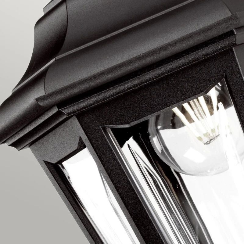 Elstead Lighting LED Wand Buitenlamp Kinsale | 1X E27 Max 60W | IP44 | Dimbaar | Black