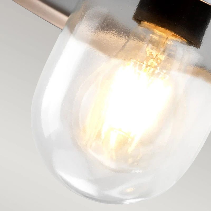 Elstead Lighting LED Wand Buitenlamp Klampenborg | 1X E27 Max 60W | IP44 | Dimbaar | Silver