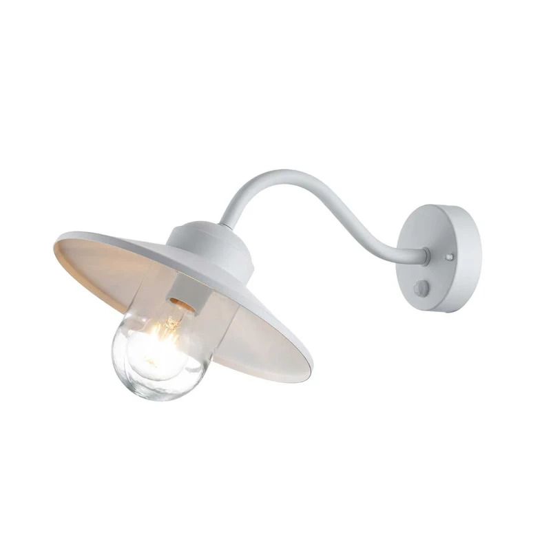 Elstead Lighting LED Wand Buitenlamp Klampenborg | 1X E27 Max 60W | IP44 | Dimbaar | White