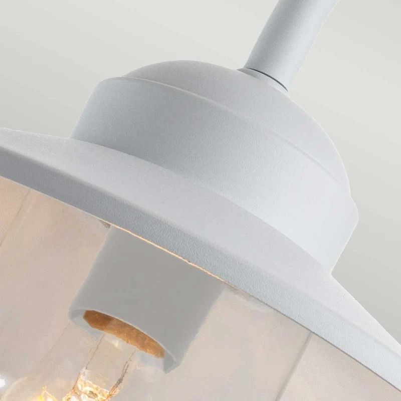 Elstead Lighting LED Wand Buitenlamp Klampenborg | 1X E27 Max 60W | IP44 | Dimbaar | White