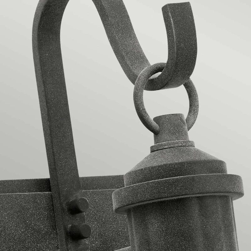 Kichler LED Wand Buitenlamp Riverwood | 1X E27 Max 60W | IP44 | Dimbaar | Weathered Zinc