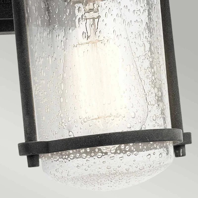 Kichler LED Wand Buitenlamp Riverwood | 1X E27 Max 60W | IP44 | Dimbaar | Weathered Zinc