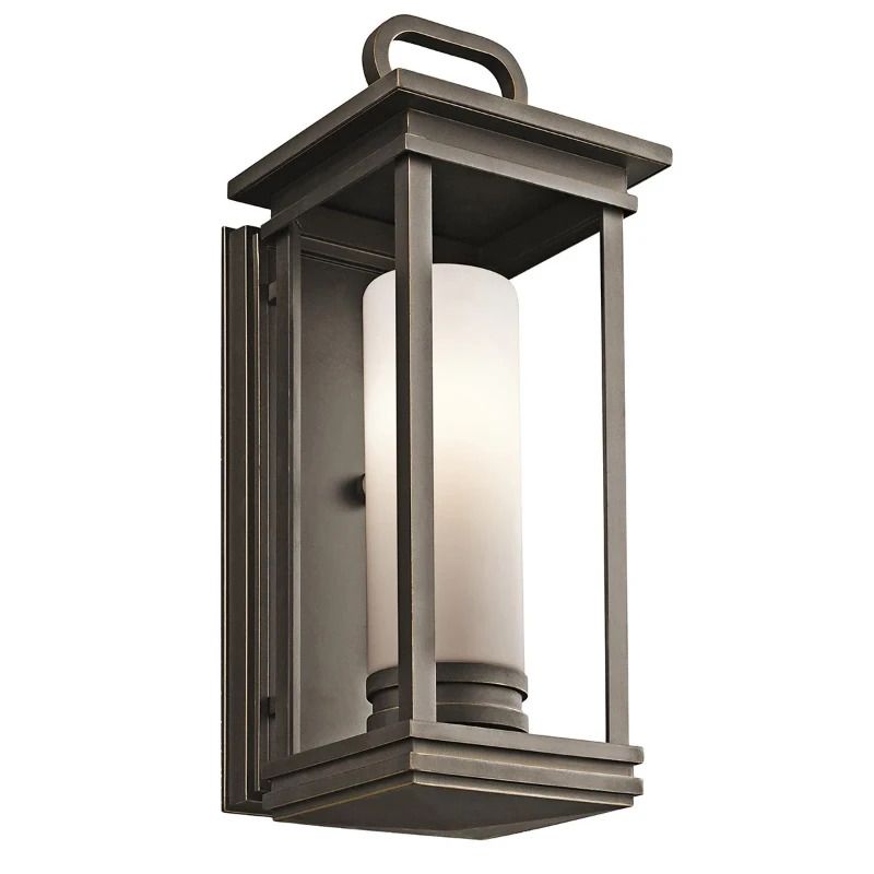 Kichler LED Wand Buitenlamp South Hope | 1X E27 Max 60W | IP44 | Dimbaar | Rubbed Bronze