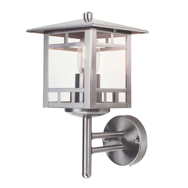 Elstead Lighting LED Wand Buitenlamp Kolne | 1X E27 Max 60W | IP44 | Dimbaar | Stainless Steel