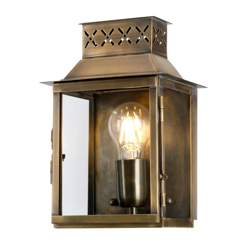 Elstead Lighting LED Wand Buitenlamp Lambeth Palace | 1X E27 Max 60W | IP44 | Dimbaar | Aged Brass