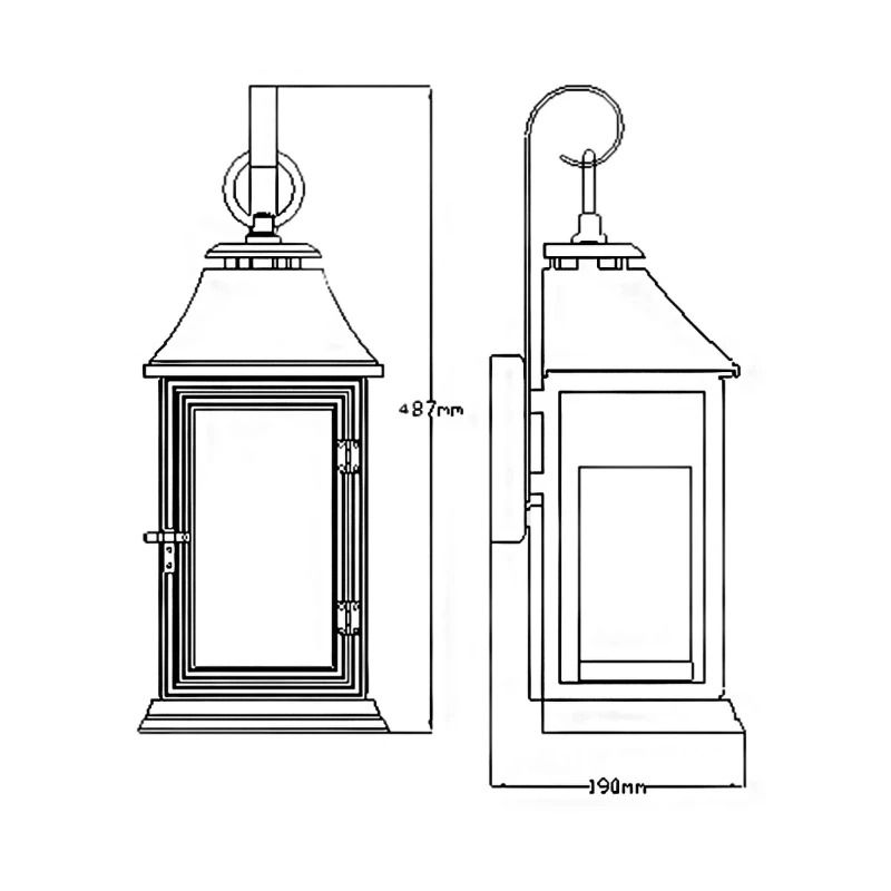 Feiss LED Wand Buitenlamp Shepherd | 1X E27 Max 60W | IP44 | Dimbaar | Dark Weathered Zinc
