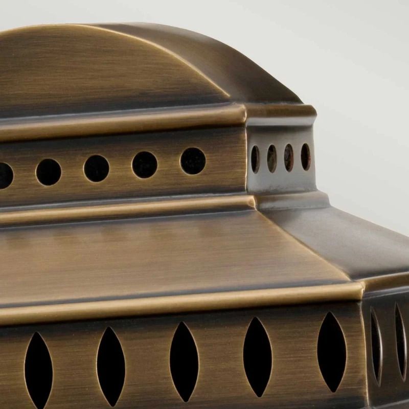 Elstead Lighting LED Wand Buitenlamp Mansion House | 1X E27 Max 60W | IP44 | Dimbaar | Aged Brass