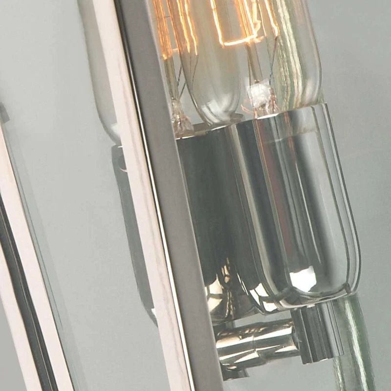 Elstead Lighting LED Wand Buitenlamp Mansion House | 1X E27 Max 60W | IP44 | Dimbaar | Polished Nickel