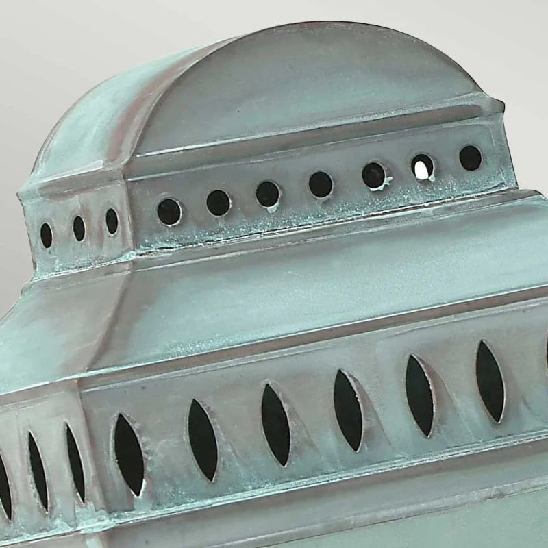 Elstead Lighting LED Wand Buitenlamp Mansion House | 1X E27 Max 60W | IP44 | Dimbaar | Verdigris