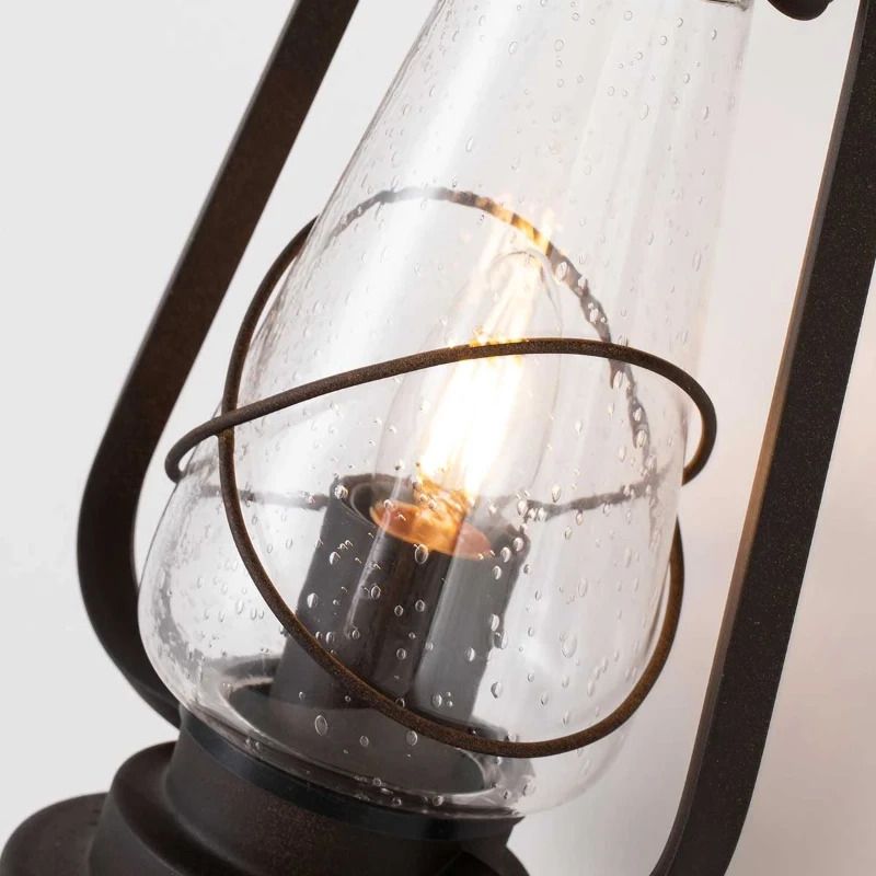 Elstead Lighting LED Wand Buitenlamp Miners | 1X E27 Max 60W | IP44 | Dimbaar | Old Bronze