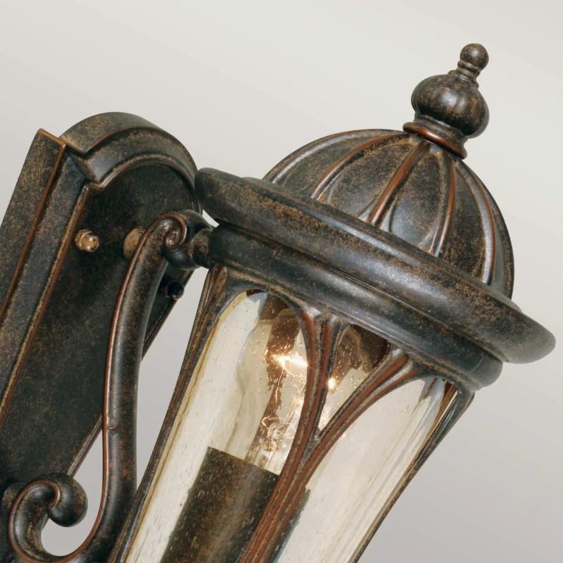 Elstead Lighting LED Wand Buitenlamp New England | 1X E27 Max 60W | IP44 | Dimbaar | Weathered Bronze