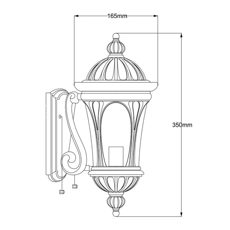 Elstead Lighting LED Wand Buitenlamp New England | 1X E27 Max 60W | IP44 | Dimbaar | Weathered Bronze