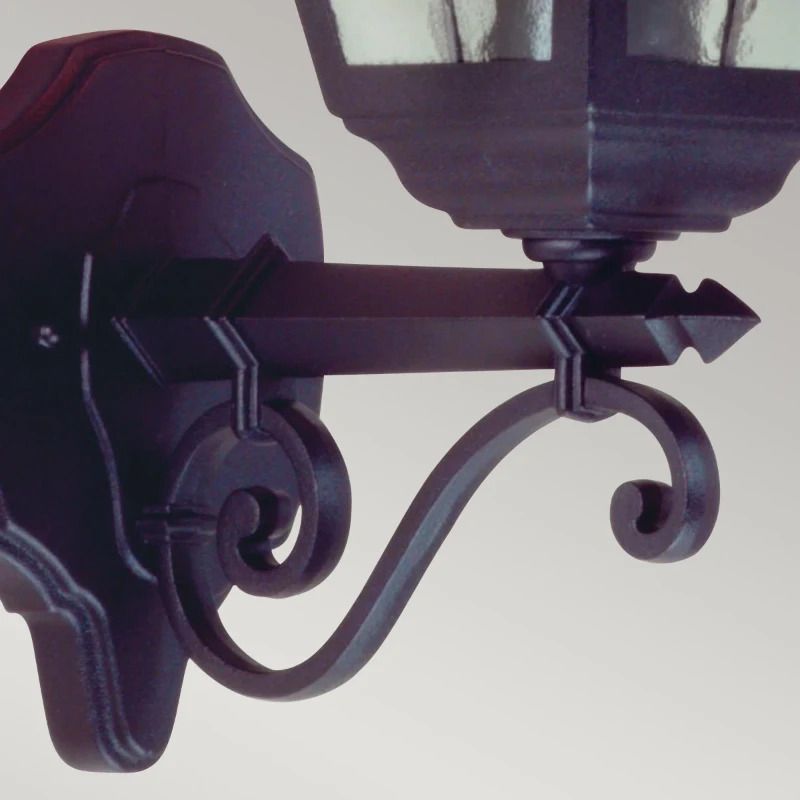 Elstead Lighting LED Wand Buitenlamp Norfolk | 1X E27 Max 60W | IP44 | Dimbaar | Black