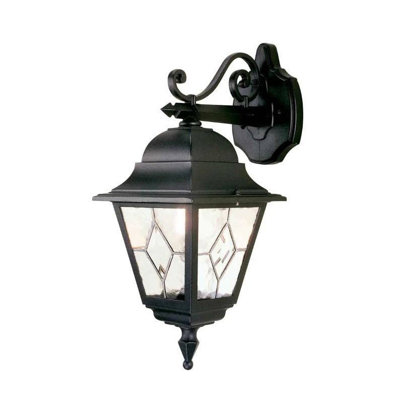 Elstead Lighting LED Wand Buitenlamp Norfolk | 1X E27 Max 60W | IP44 | Dimbaar | Black
