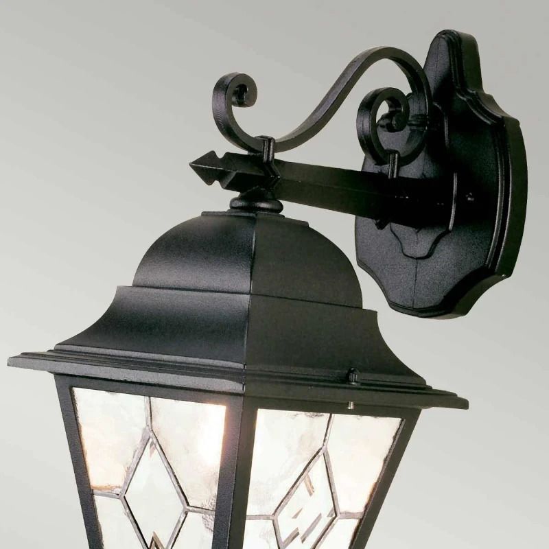 Elstead Lighting LED Wand Buitenlamp Norfolk | 1X E27 Max 60W | IP44 | Dimbaar | Black