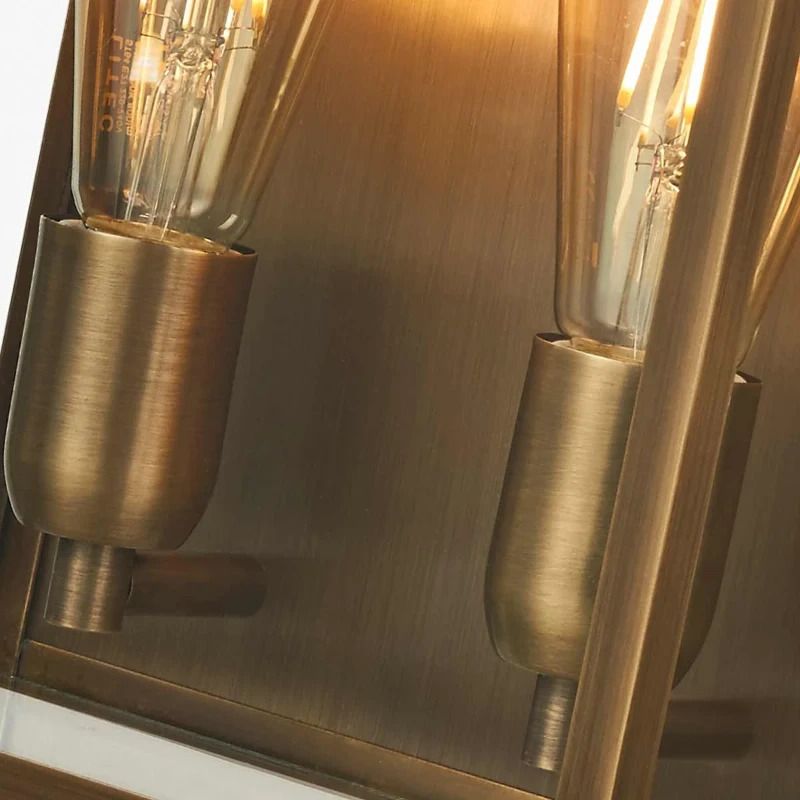 Elstead Lighting LED Wand Buitenlamp Old Bailey | 2X E27 Max 60W | IP44 | Dimbaar | Aged Brass