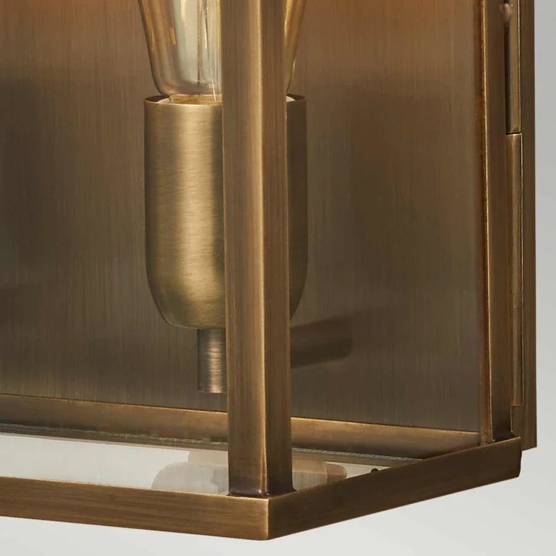 Elstead Lighting LED Wand Buitenlamp Old Bailey | 2X E27 Max 60W | IP44 | Dimbaar | Aged Brass