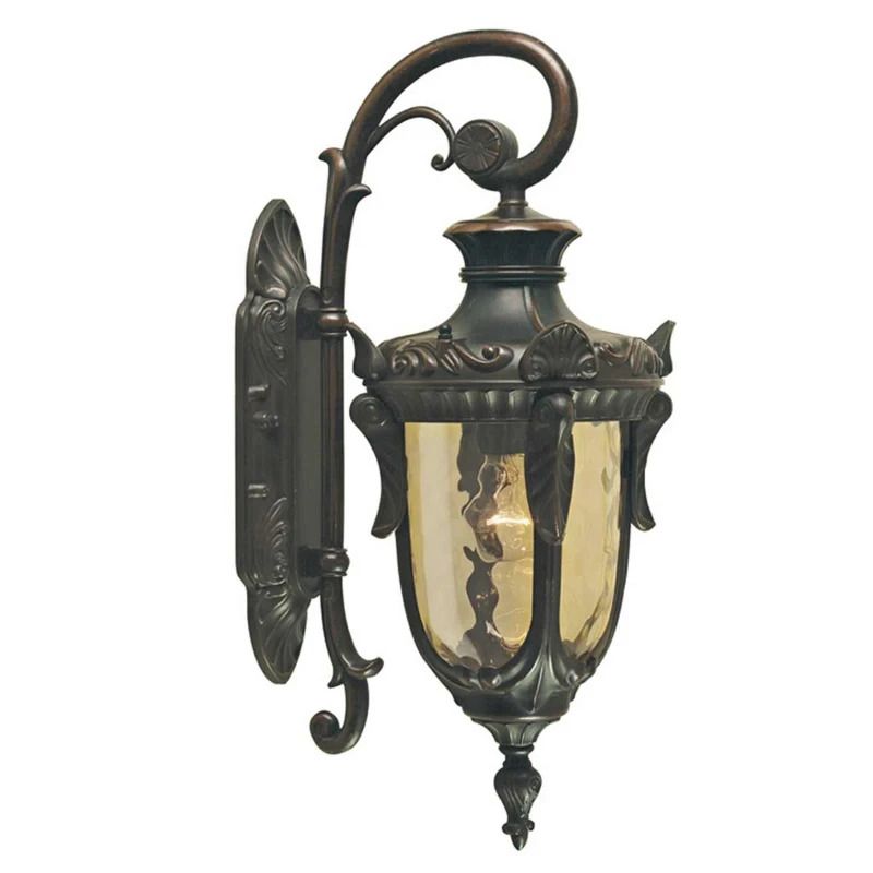 Elstead Lighting LED Wand Buitenlamp Philadelphia | 1X E27 Max 60W | IP44 | Dimbaar | Old Bronze