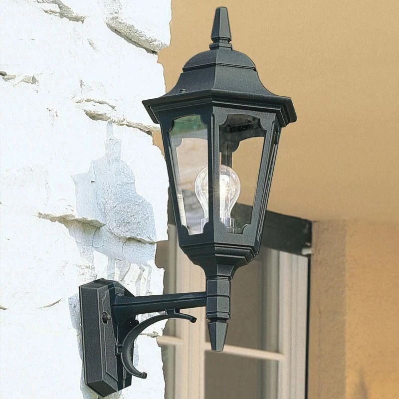 Elstead Lighting LED Wand Buitenlamp Parish | 1X E27 Max 60W | IP44 | Dimbaar | Black
