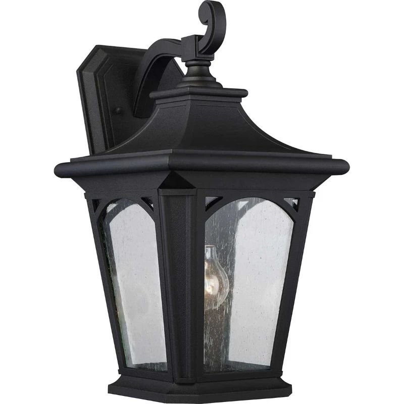 Quoizel LED Wand Buitenlamp Bedford | 1X E27 Max 60W | IP44 | Dimbaar | Mystic Black
