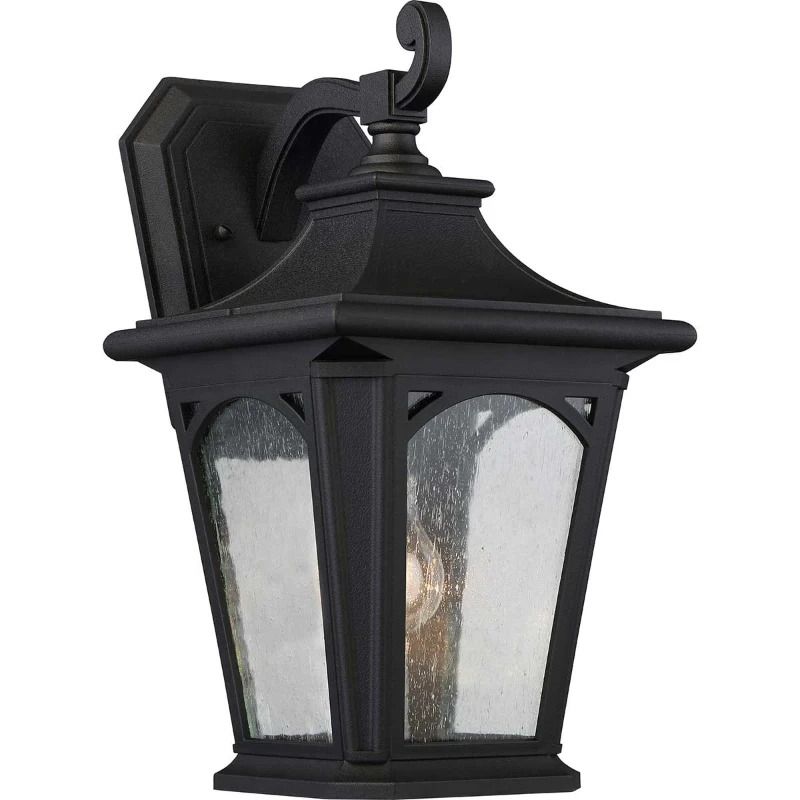 Quoizel LED Wand Buitenlamp Bedford | 1X E27 Max 60W | IP44 | Dimbaar | Mystic Black