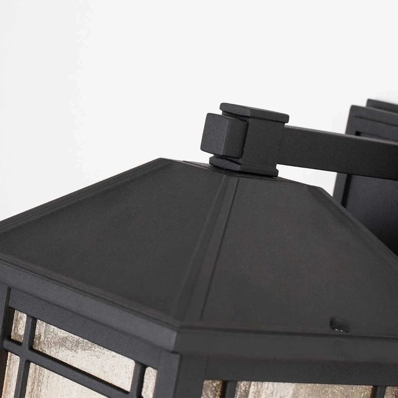 Quoizel LED Wand Buitenlamp Cedar Point | 1X E27 Max 60W | IP44 | Dimbaar | Black
