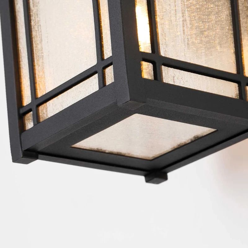 Quoizel LED Wand Buitenlamp Cedar Point | 1X E27 Max 60W | IP44 | Dimbaar | Black