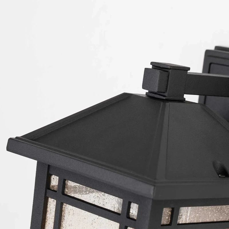Quoizel LED Wand Buitenlamp Cedar Point | 1X E27 Max 60W | IP44 | Dimbaar | Black