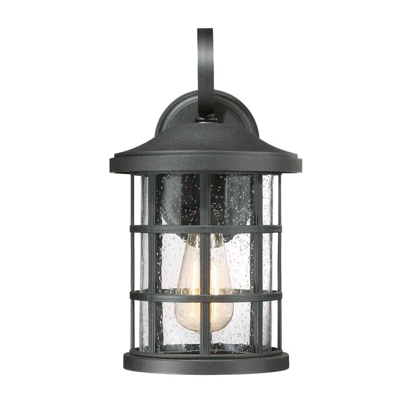 Quoizel LED Wand Buitenlamp Crusade | 1X E27 Max 60W | IP44 | Dimbaar | Earth Black