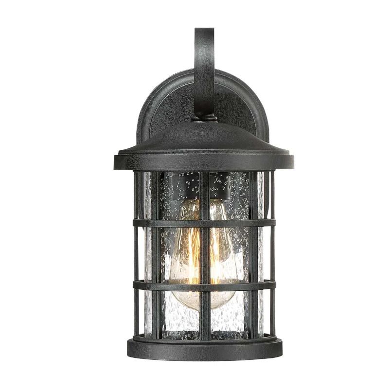 Quoizel LED Wand Buitenlamp Crusade | 1X E27 Max 60W | IP44 | Dimbaar | Earth Black
