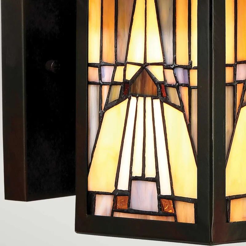 Quoizel Tifanny LED Wand Buitenlamp Inglenook Outdoor | 1X E27 Max 60W | IP44 | Dimbaar | Valiant Bronze