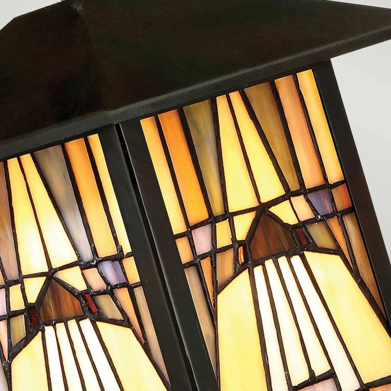 Quoizel Tifanny LED Wand Buitenlamp Inglenook Outdoor | 1X E27 Max 60W | IP44 | Dimbaar | Valiant Bronze