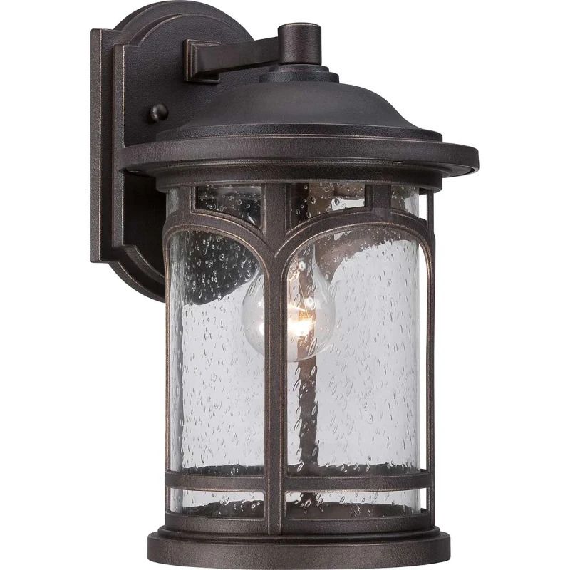 Quoizel LED Wand Buitenlamp Marblehead | 1X E27 Max 60W | IP44 | Dimbaar | Palladian Bronze